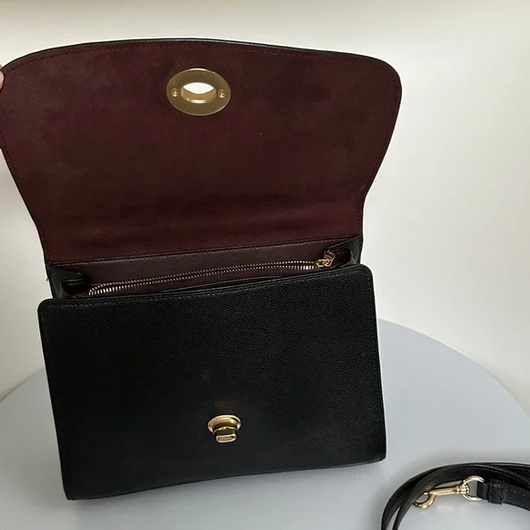 Coach leather Black Crossbody Bag